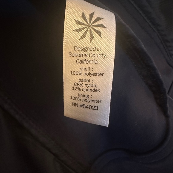 Athleta Women's XS Navy Blue Athleisure Bomber Utility Jacket - Picture 5 of 7